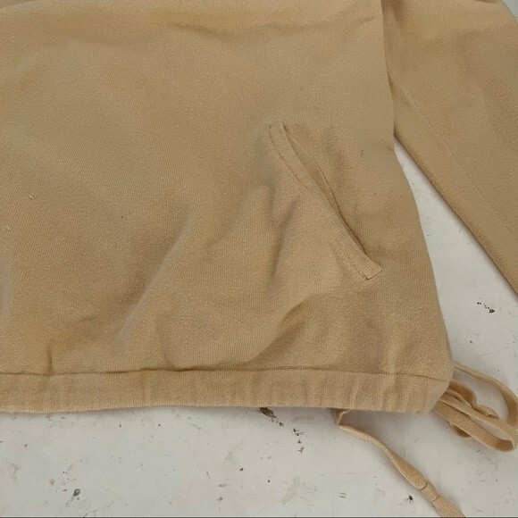 CHICOS Sweater Yellow Knit Pull over Pockets Drawstring Waistband Size 3 US XL - Picture 7 of 9